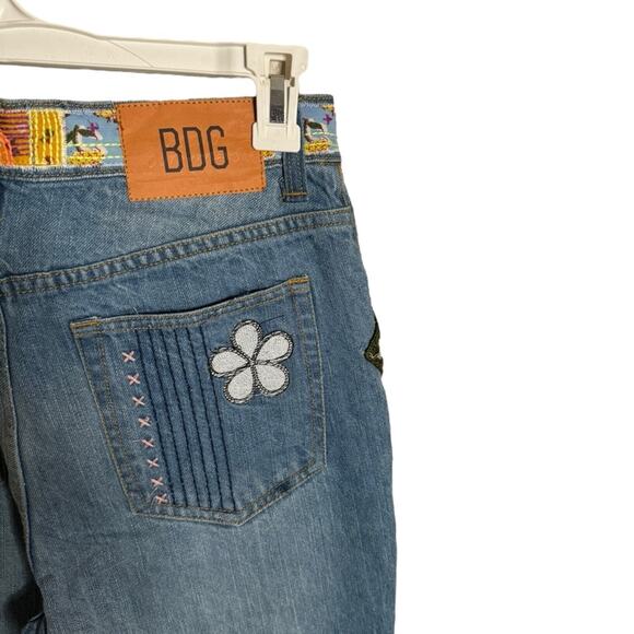 BDG Urban Outfitters Patchwork High Waisted Flare Jeans 27 - Picture 6 of 13